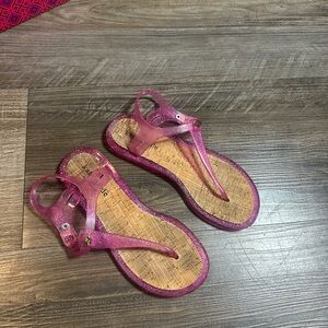 Kate Spade Pink Glitter Sandals